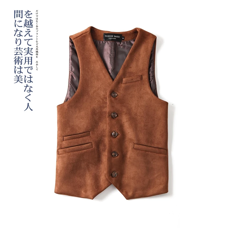 Vest Men Motorcycle Leather Vest 4xl Men's Clothing Autumn And Winter Suede Brown Men's Suit Vest British Big Size Warm Vest
Vest Men Motorcycle Leather Vest 4xl Men's Clothing Autumn And Winter Suede Brown Men's Suit Vest British Big Size Warm Vest