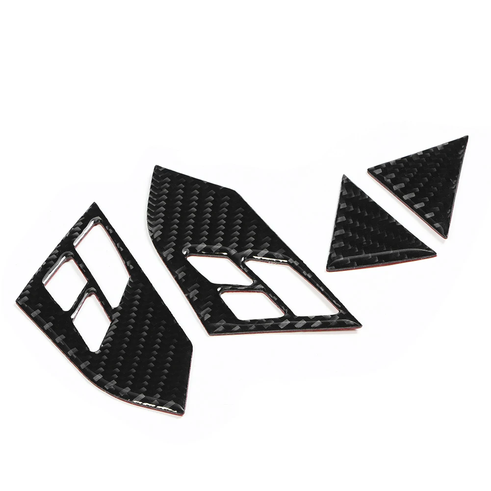 4Pcs/Set Car Carbon Fiber Steering Wheel Buttons Frame Cover Trim Left Hand Driving Fit for 5 Series E60 2005-2010
4Pcs/Set Car Carbon Fiber Steering Wheel Buttons Frame Cover Trim Left Hand Driving Fit for 5 Series E60 2005-2010