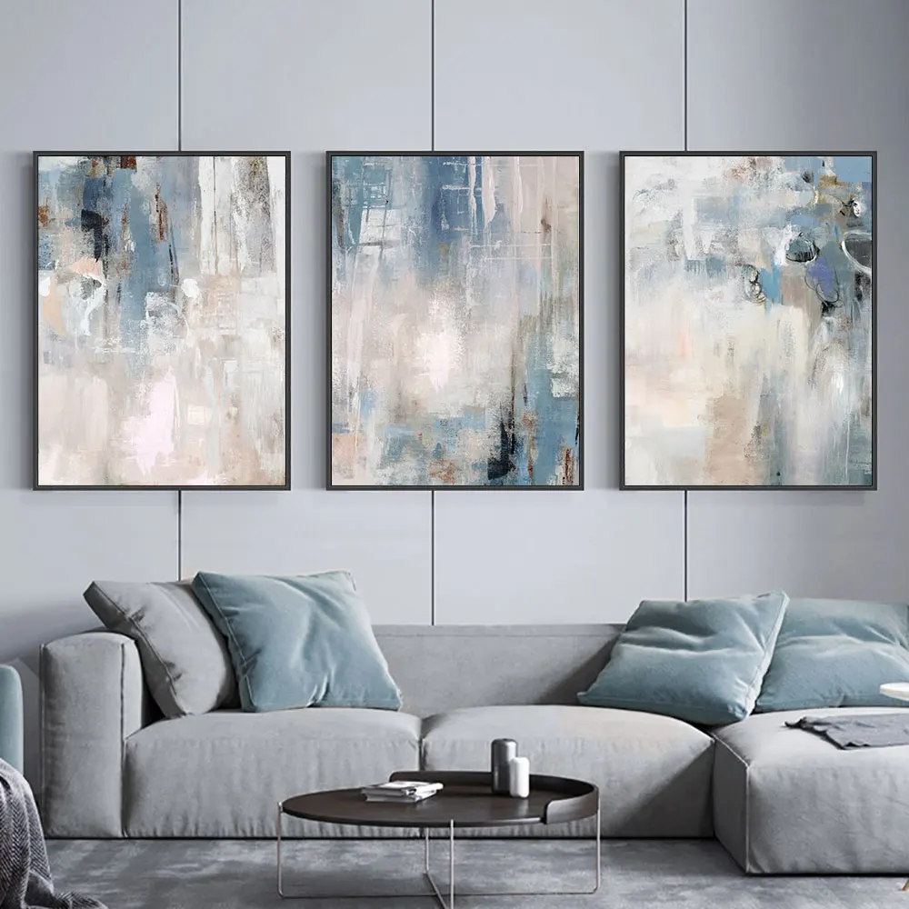Blue Modern Style Abstract Wall Poster Nordic Canvas Print Painting Contemporary Art Decoration Picture For Living Room Decor 
Blue Modern Style Abstract Wall Poster Nordic Canvas Print Painting Contemporary Art Decoration Picture For Living Room Decor