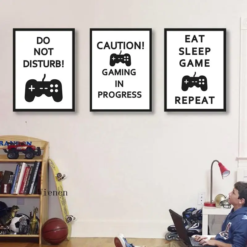 Video Game Prints Black White Posters Teen Boy Bedroom Decor Gaming Quotes Art Canvas Painting Picture Game Room Wall Decoration
Video Game Prints Black White Posters Teen Boy Bedroom Decor Gaming Quotes Art Canvas Painting Picture Game Room Wall Decoration