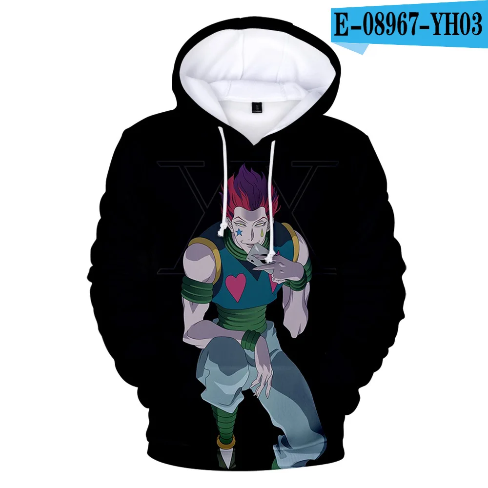 Популярная комиксная Толстовка в стиле хип-хоп Hunter X Hunter Hisoka с 3D принтом, свитшоты для мужчин и женщин, Молодежная Толстовка для взрослых
Популярная комиксная Толстовка в стиле хип-хоп Hunter X Hunter Hisoka с 3D принтом, свитшоты для мужчин и женщин, Молодежная Толстовка для взрослых