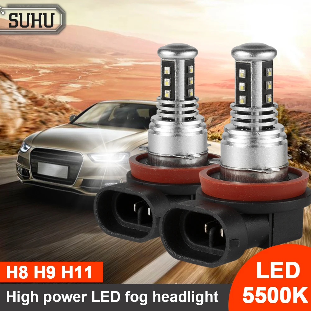 SUHU 2Pcs V15-H8/H9/H11-12SMD-LG2016 9000LM LG Ultra Bright LED Fog Lamp Blubs Reversing Light Replacement Lamp Car Accessories
SUHU 2Pcs V15-H8/H9/H11-12SMD-LG2016 9000LM LG Ultra Bright LED Fog Lamp Blubs Reversing Light Replacement Lamp Car Accessories