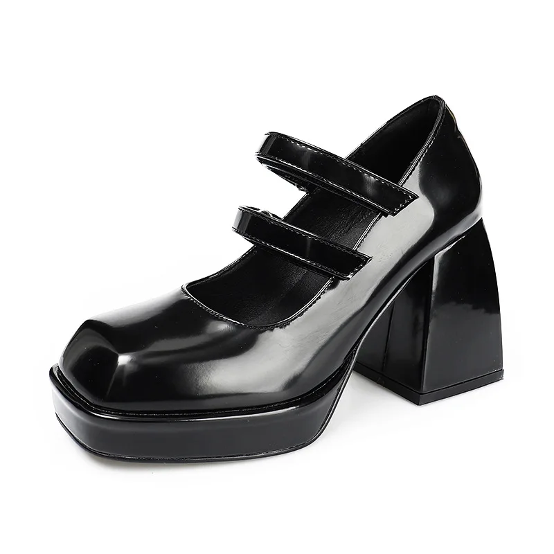 High Heeled Shoes Women's Pumps 2021 New French Thick Soled Mary Jane Shoes Waterproof Platform Square Head Retro Women Shoes 
High Heeled Shoes Women's Pumps 2021 New French Thick Soled Mary Jane Shoes Waterproof Platform Square Head Retro Women Shoes