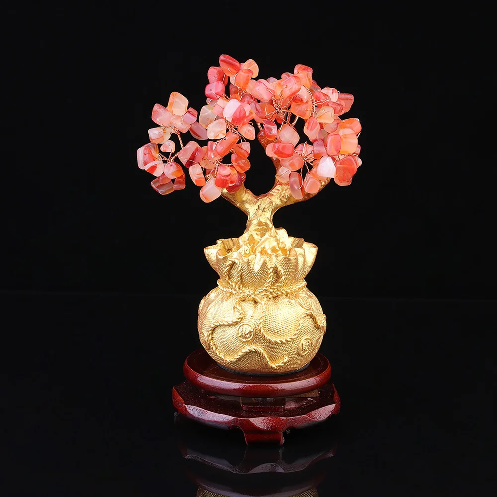 Crystal Tree Decor Money Tree Ornament Bonsai Style Wealth Luck Feng Shui Adornment Home Decoration with Base (Size Cryst
Crystal Tree Decor Money Tree Ornament Bonsai Style Wealth Luck Feng Shui Adornment Home Decoration with Base (Size Cryst