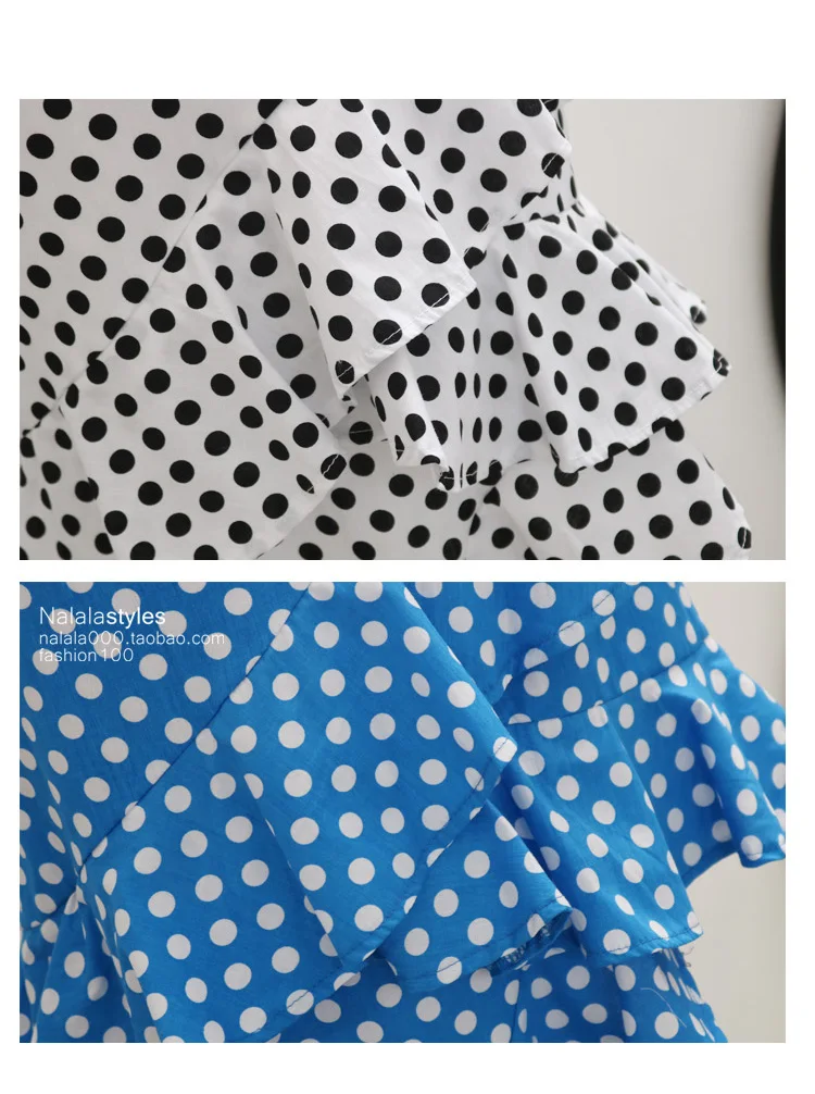 Plus Size Women's Skirts Summer Vintage High Waist Polka Dot Ruffles Cotton Package Hip Skirt One-Step Skirt Medium-Length Skirt 
Plus Size Women's Skirts Summer Vintage High Waist Polka Dot Ruffles Cotton Package Hip Skirt One-Step Skirt Medium-Length Skirt