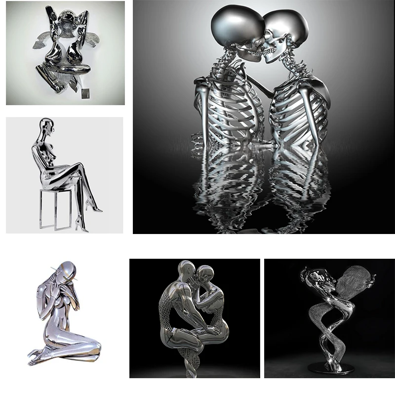 Abstract Wire Metal Figure Statue Sculpture Couple Hanging Canvas Wall Art Painting Mural Home Decoration Painting
Abstract Wire Metal Figure Statue Sculpture Couple Hanging Canvas Wall Art Painting Mural Home Decoration Painting