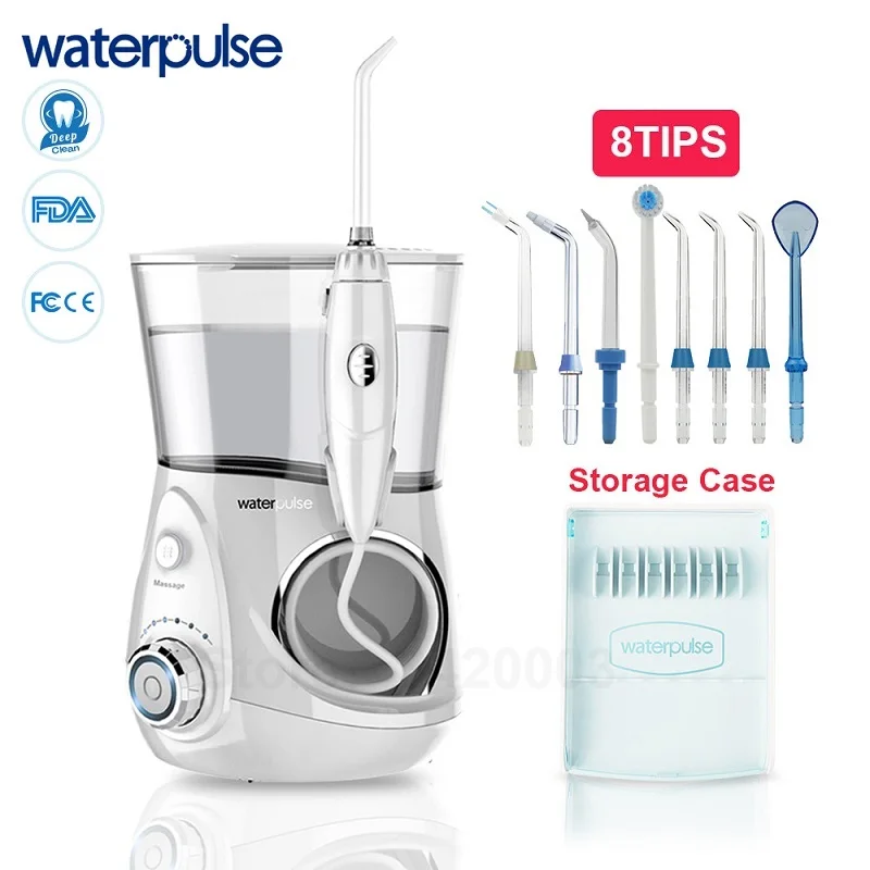 Ирригатор полости рта Waterpulse V660 Pro 8 насадок 12 для массажа Электрический ирригатор
