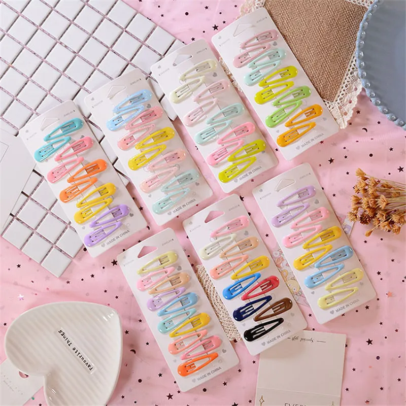 10 Pcs/Set Cute Girl Hair clip Solid Color Headwear For Children Hair Accessories
10 Pcs/Set Cute Girl Hair clip Solid Color Headwear For Children Hair Accessories