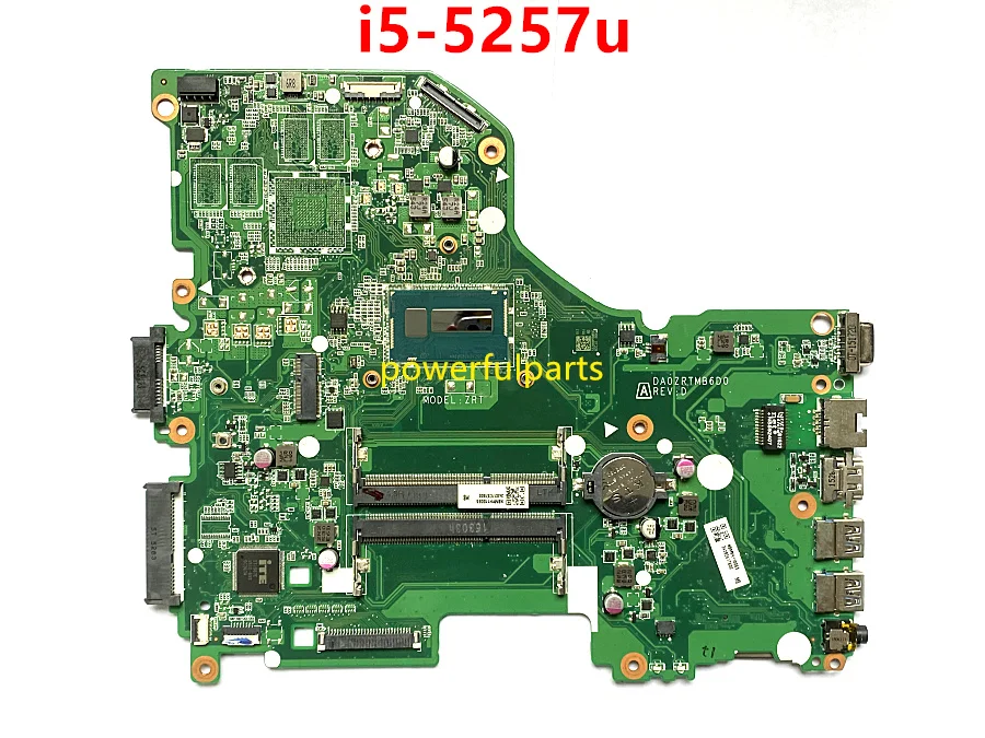 100% рабочая материнская плата для ACER aspire E5-573 с процессором i5-5257u NBMVH11006 DA0ZRTMB6D0, системная плата протестирована хорошо
100% рабочая материнская плата для ACER aspire E5-573 с процессором i5-5257u NBMVH11006 DA0ZRTMB6D0, системная плата протестирована хорошо