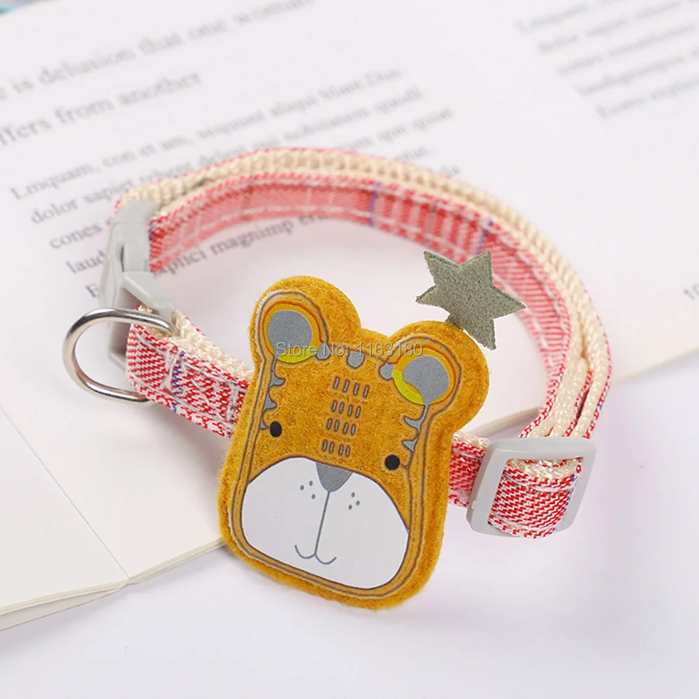 120Pcs/Lot Wholesale Pet Collars Small Dog Puppy Cat Adjustable Carton Necklace Safety Collar With Bell Cotton Material
120Pcs/Lot Wholesale Pet Collars Small Dog Puppy Cat Adjustable Carton Necklace Safety Collar With Bell Cotton Material
