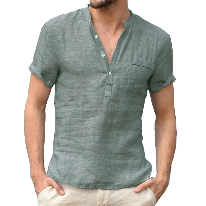New Cotton Linen Casual Shirts for Men Basic Classic White Shirt Male Long Sleeve Stand Collar Breathable Men's Shirts
New Cotton Linen Casual Shirts for Men Basic Classic White Shirt Male Long Sleeve Stand Collar Breathable Men's Shirts