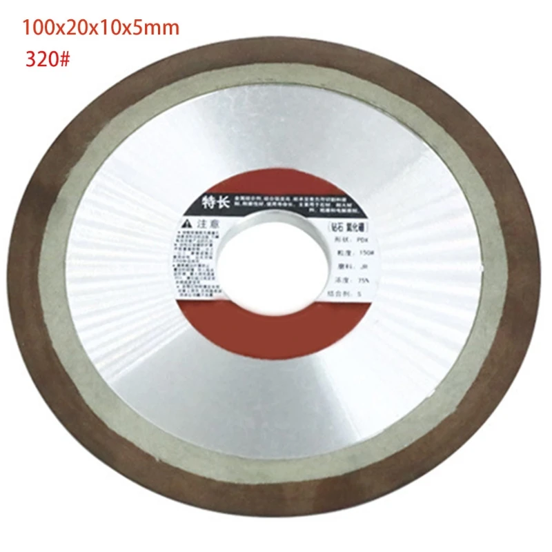 

N0HB 150Grit Diamond Grinding Disc Abrasive Wheel Coated Flat Lap Disk Jewelry Tools for Gemstone Glass Rock Ceramics