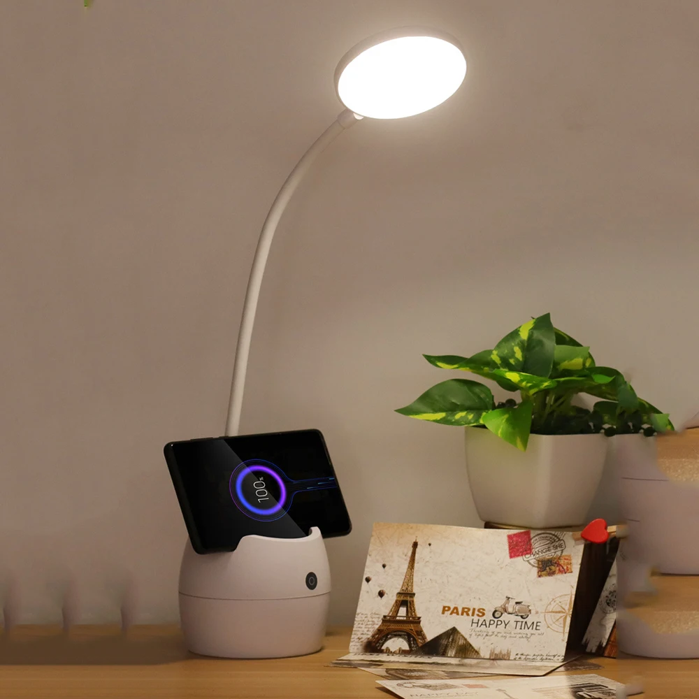 New LED Desk Lamp USB Touch Night Light Reading Lamp Multi Function Bracket Pen Holder Eye Protection Home Decoration
New LED Desk Lamp USB Touch Night Light Reading Lamp Multi Function Bracket Pen Holder Eye Protection Home Decoration