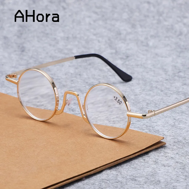 Ahora Retro Small Frame Round Reading Glasses Women&Men Alloy Presbyopic Eyeglasses With Diopter +1.0+1.5+2.0+2.5+3.0+3.5+4.0
Ahora Retro Small Frame Round Reading Glasses Women&Men Alloy Presbyopic Eyeglasses With Diopter +1.0+1.5+2.0+2.5+3.0+3.5+4.0