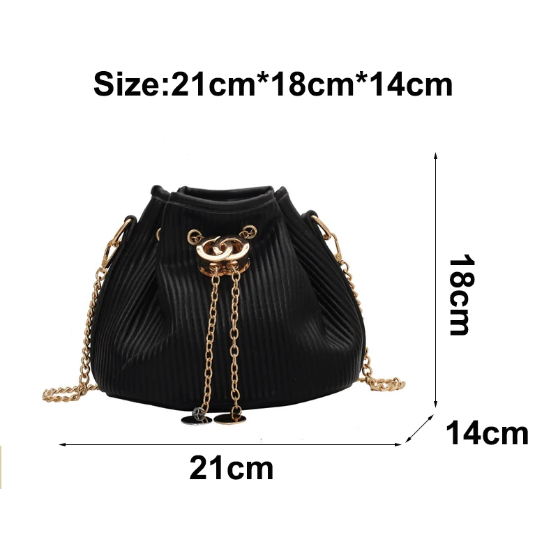 Womens Bucket Crossbody Bag Pu Leather Soft Shoulder Bags Chain Mini Satchel Bag High Quality Messenger Bags Cute Causal Pack
Womens Bucket Crossbody Bag Pu Leather Soft Shoulder Bags Chain Mini Satchel Bag High Quality Messenger Bags Cute Causal Pack