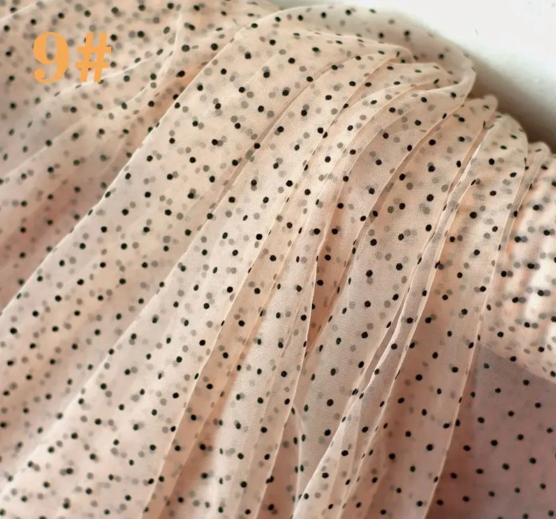 NEW arrival Width(height)155cm NEW dots net tulle mesh lace fabric 3 meters=1 lot continuous lace for dress making
NEW arrival Width(height)155cm NEW dots net tulle mesh lace fabric 3 meters=1 lot continuous lace for dress making
