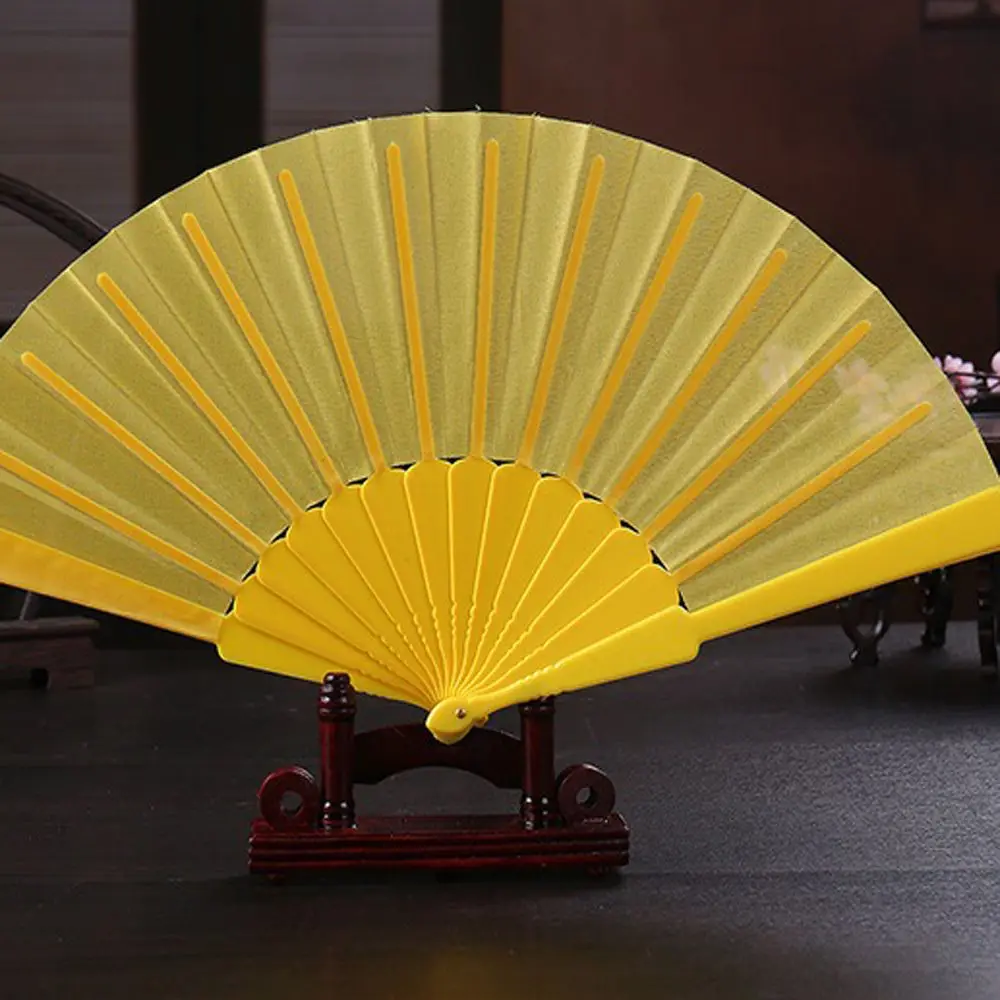 Chinese Style Decorative Fans Plastic Bamboo Solid Color Folding Hand Held Dance Fans Flower Party Wedding Prop
Chinese Style Decorative Fans Plastic Bamboo Solid Color Folding Hand Held Dance Fans Flower Party Wedding Prop