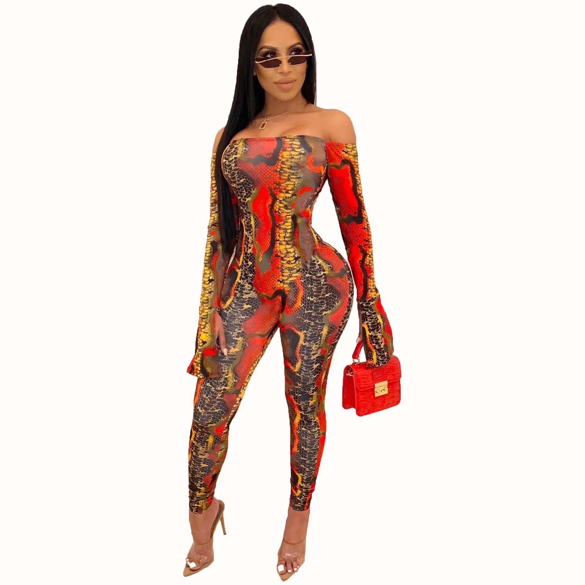 Off Shoulder Serpentine Casual Jumpsuits Strapless Sexy Club Bodysuits Women Plus Size Slash Neck Romper
Off Shoulder Serpentine Casual Jumpsuits Strapless Sexy Club Bodysuits Women Plus Size Slash Neck Romper