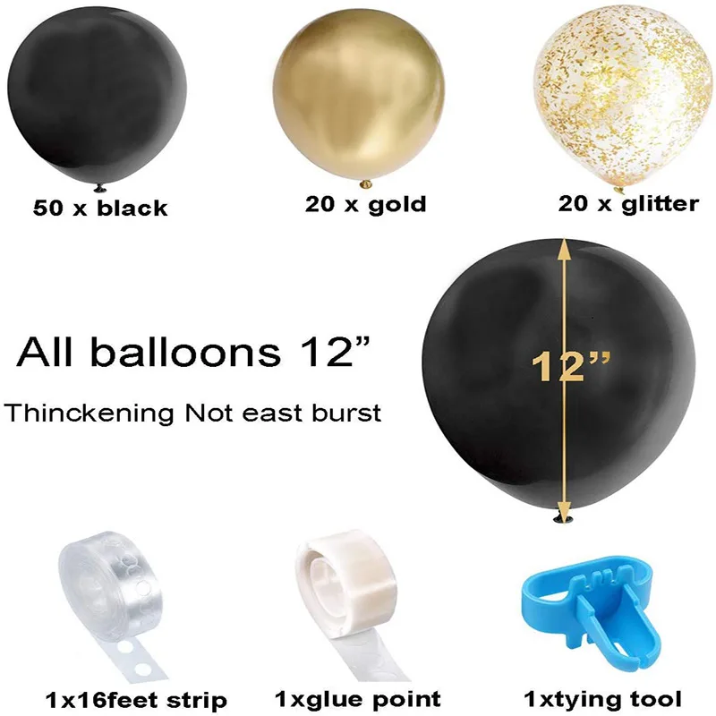Hot Sale Balloon Garland Arch 93pcs/ Set 12 Inch Black Balloon Wedding Birthday Party Decoration Wedding Decoration MF
Hot Sale Balloon Garland Arch 93pcs/ Set 12 Inch Black Balloon Wedding Birthday Party Decoration Wedding Decoration MF