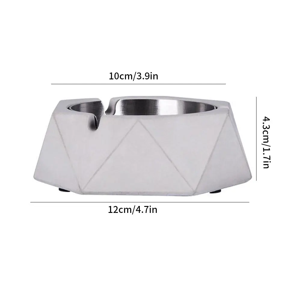 Ash Tray Cement Vintage Geometric Ashtray For House Decoration With Steel Liner Ink Color Creative Car Ashtray Boyfriend Gift
Ash Tray Cement Vintage Geometric Ashtray For House Decoration With Steel Liner Ink Color Creative Car Ashtray Boyfriend Gift
