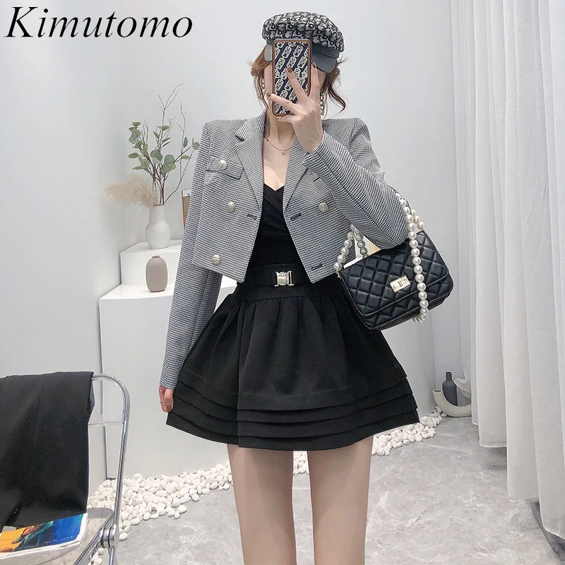 Kimutomo Women Sets 2021 Autumn Korea Sweet Temperament Ladies Long Sleeve Plaid Suit Jacket High-Waisted Thin A-Line Skirt Suit
Kimutomo Women Sets 2021 Autumn Korea Sweet Temperament Ladies Long Sleeve Plaid Suit Jacket High-Waisted Thin A-Line Skirt Suit