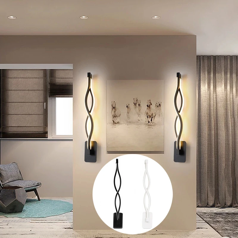 Modern LED Sconce Living Room Bathroom Bedroom Bedside 16W Decoration Aluminum Black White Wall Lamp indoor lighting For Home
Modern LED Sconce Living Room Bathroom Bedroom Bedside 16W Decoration Aluminum Black White Wall Lamp indoor lighting For Home