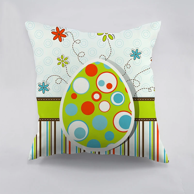 Чехол для подушки в виде пасхальных яиц декоративный мультяшный дизайн чехол