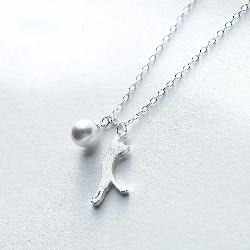 Clearance S925 sterling silver cat shape shell beads pendant clavicle chain gift for girls new style
Clearance S925 sterling silver cat shape shell beads pendant clavicle chain gift for girls new style