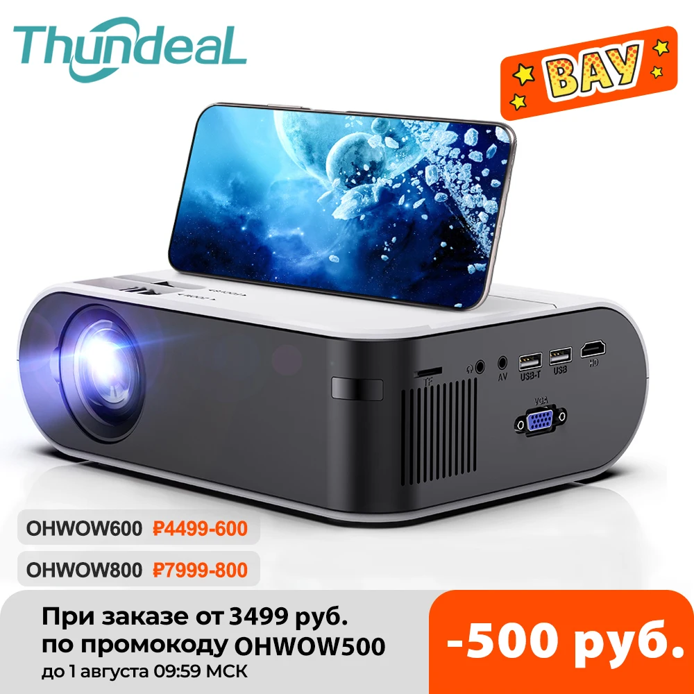 ThundeaL мини-проектор Android 6 0 светодиодный домашний кинотеатр для 1080P Short Throw видео