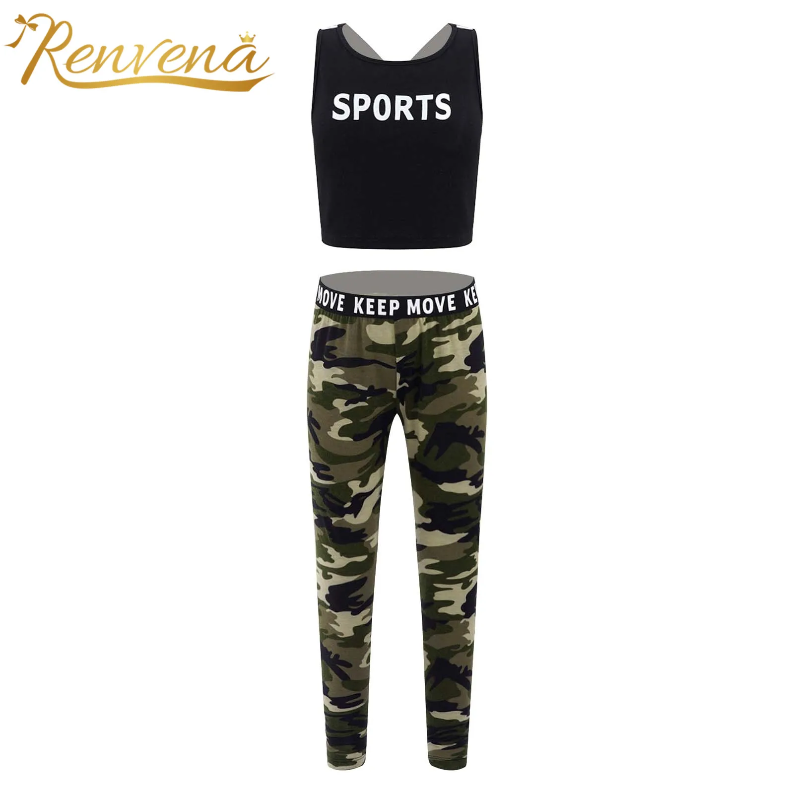 Kids Girls Ballet Gymnastics Outfit Workout Sport Suits Tanks Crop Top with Leggings Children Camouflage Tracksuit Yoga Sets
Kids Girls Ballet Gymnastics Outfit Workout Sport Suits Tanks Crop Top with Leggings Children Camouflage Tracksuit Yoga Sets