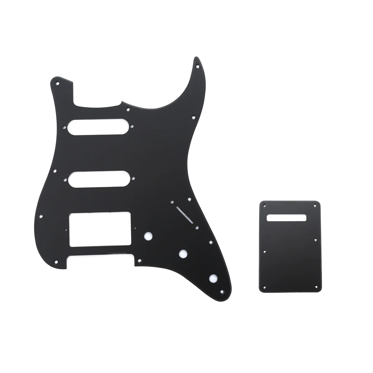 Musiclily SSH 11 Hole Strat Guitar Pickguard and BackPlate Set for Fender USA/Mexican Standard Strat Style, 1Ply Matte Black
Musiclily SSH 11 Hole Strat Guitar Pickguard and BackPlate Set for Fender USA/Mexican Standard Strat Style, 1Ply Matte Black
