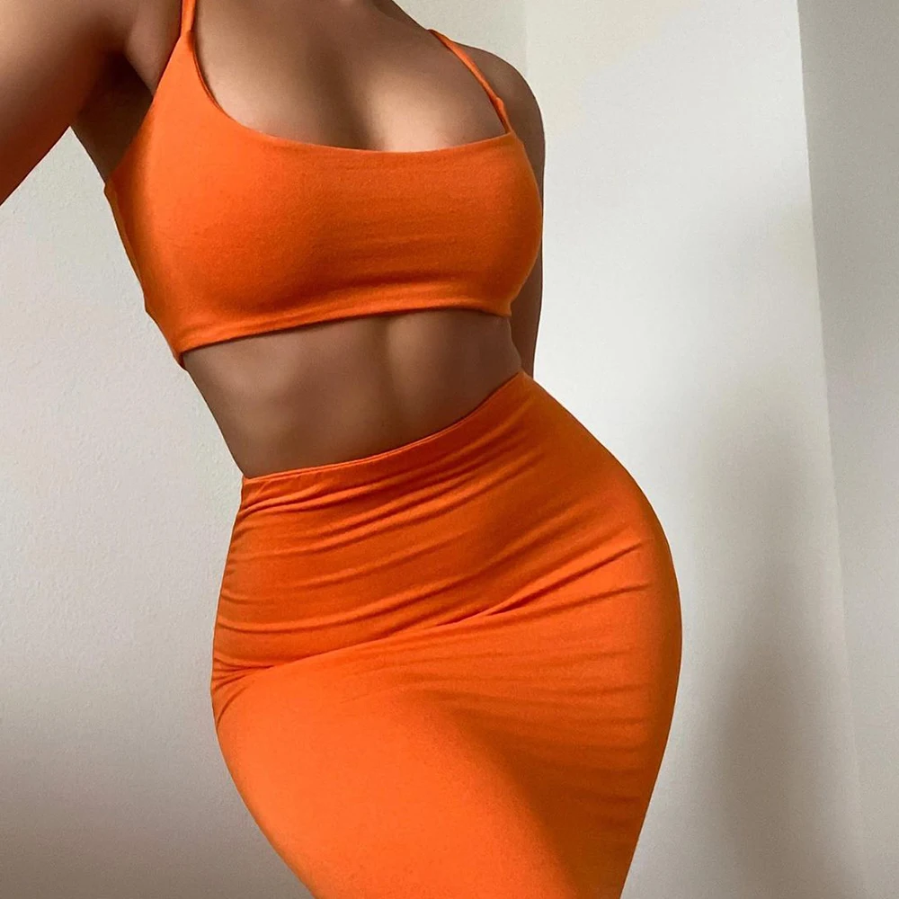 Lofrcy Dresses Woman Summer Double Layered Spaghetti Strap Sexy Crop Top and Bodycon Long Outfit Skirts Dress
Lofrcy Dresses Woman Summer Double Layered Spaghetti Strap Sexy Crop Top and Bodycon Long Outfit Skirts Dress