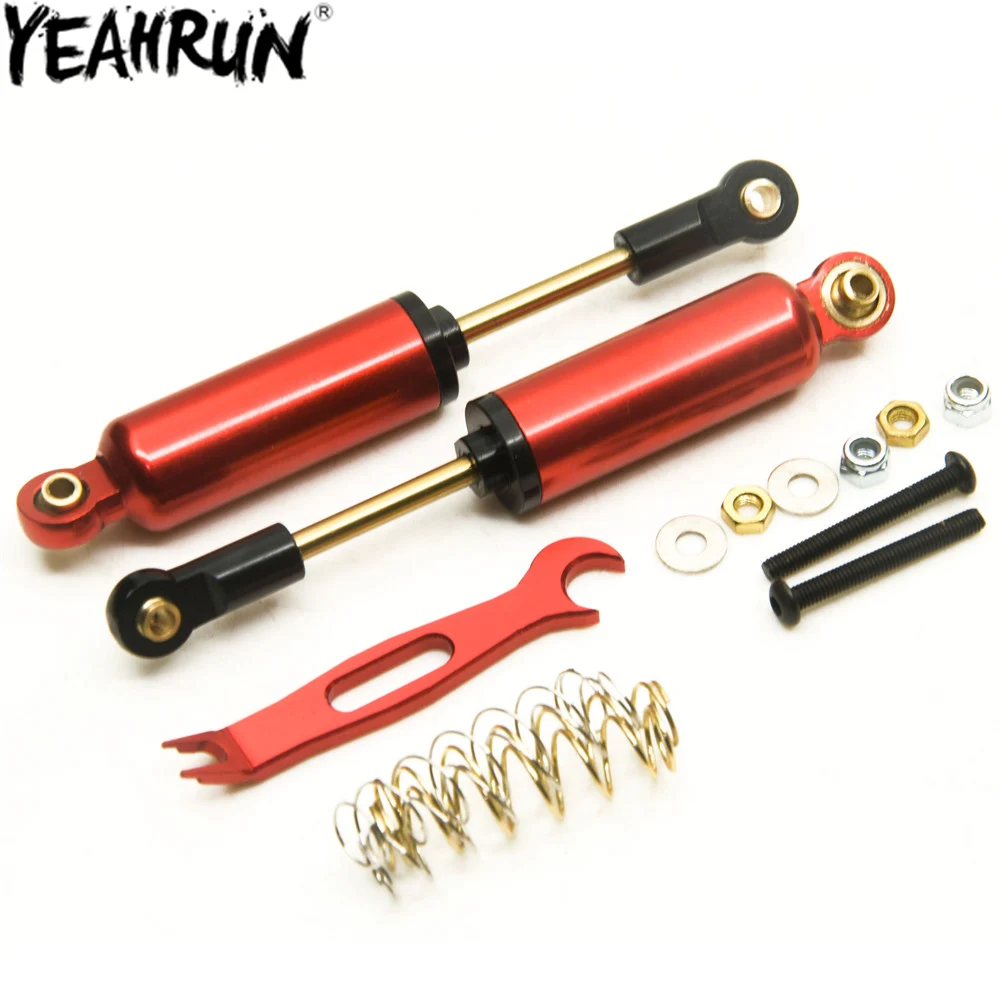 YEAHRUN 4PCS Metal Lift Suspension Shocks Absorber 90mm Internal Spring Damper for 1:10 Axial SCX10 D90 RC Crawler Parts
YEAHRUN 4PCS Metal Lift Suspension Shocks Absorber 90mm Internal Spring Damper for 1:10 Axial SCX10 D90 RC Crawler Parts