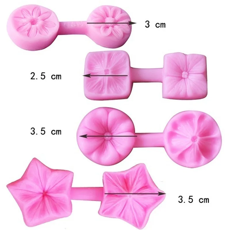 4 Kind Of Flowers Combination Cake Mould For DIY Fondant Cake Decorating Supplies Silicone Mold Baking Tools Kitchen Accessories
4 Kind Of Flowers Combination Cake Mould For DIY Fondant Cake Decorating Supplies Silicone Mold Baking Tools Kitchen Accessories