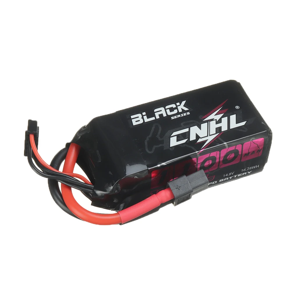 CNHL Black Series 14.8V 1100mAh 100C 4S XT60 Plug LiPo Battery for RC Racing Drone FPV Quadcopter Accessories Spare Parts
CNHL Black Series 14.8V 1100mAh 100C 4S XT60 Plug LiPo Battery for RC Racing Drone FPV Quadcopter Accessories Spare Parts