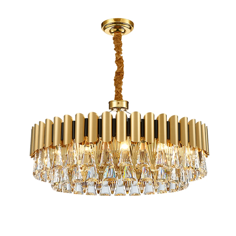 Lustre Home Decor Crystal Chandelier Lamp Gold Lighting AC110V 220V Cristal Dining Room LED Luminaire Plafonnier
Lustre Home Decor Crystal Chandelier Lamp Gold Lighting AC110V 220V Cristal Dining Room LED Luminaire Plafonnier