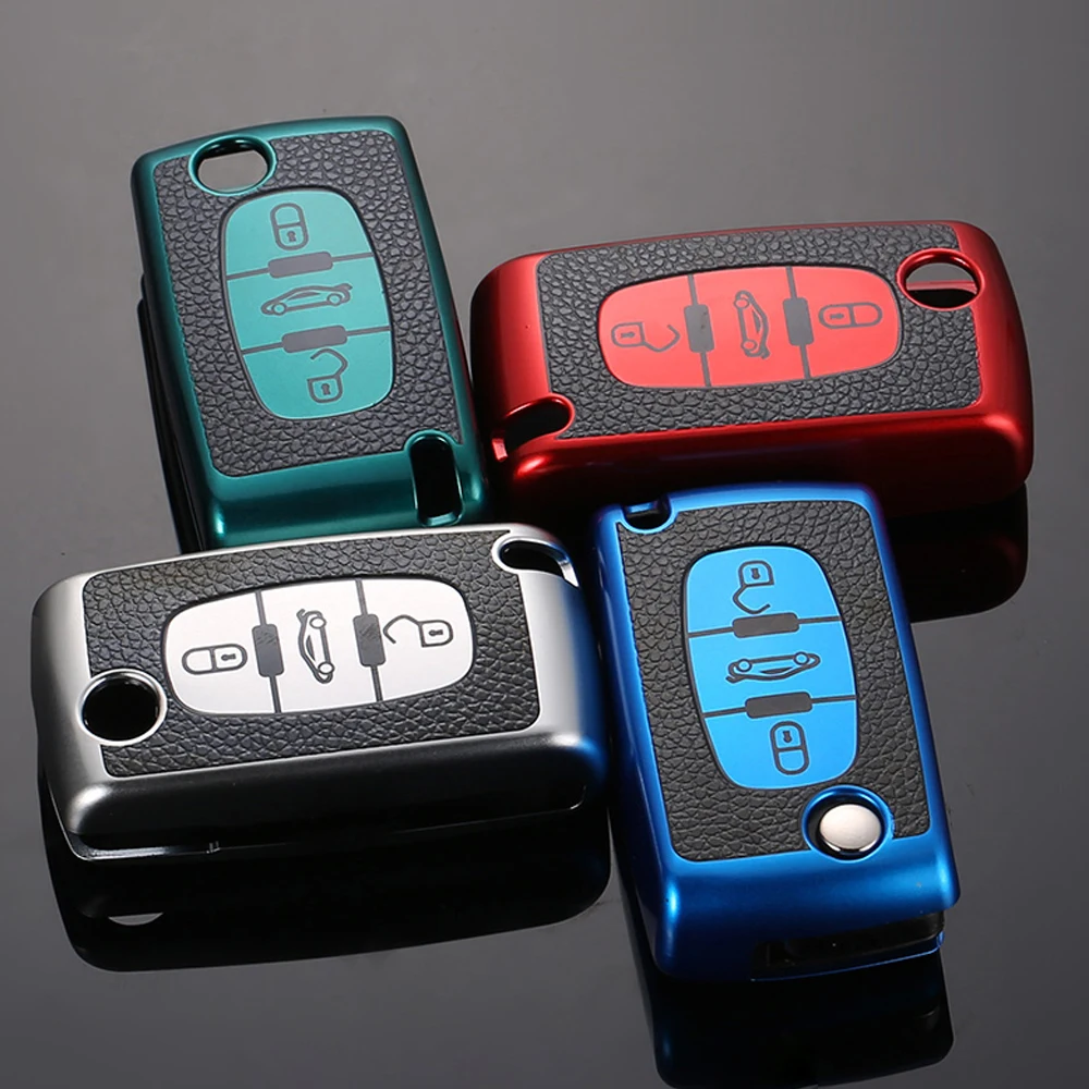 Leather TPU Car 2/3 Button Flip Key Cover Case Bag Shell Holder for For Peugeot 206 307 407 607 For Citroen C2 C3 C4 C5 C6
Leather TPU Car 2/3 Button Flip Key Cover Case Bag Shell Holder for For Peugeot 206 307 407 607 For Citroen C2 C3 C4 C5 C6
