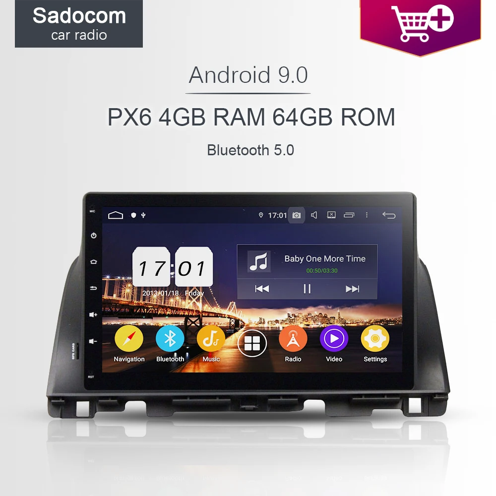 DSP PX6 10 1 "Android 0 8 ядер 4 Гб ОЗУ 64 автомобильное радио 5 Wifi GPS автомобильный DVD плеер