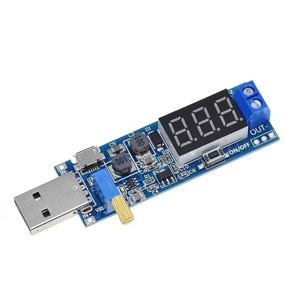 DC-DC 5V To 1.2V-24V USB Step UP/Down Power Supply Module Adjustable Converter Multi-circle Precision Adjustable Potentiometer
DC-DC 5V To 1.2V-24V USB Step UP/Down Power Supply Module Adjustable Converter Multi-circle Precision Adjustable Potentiometer