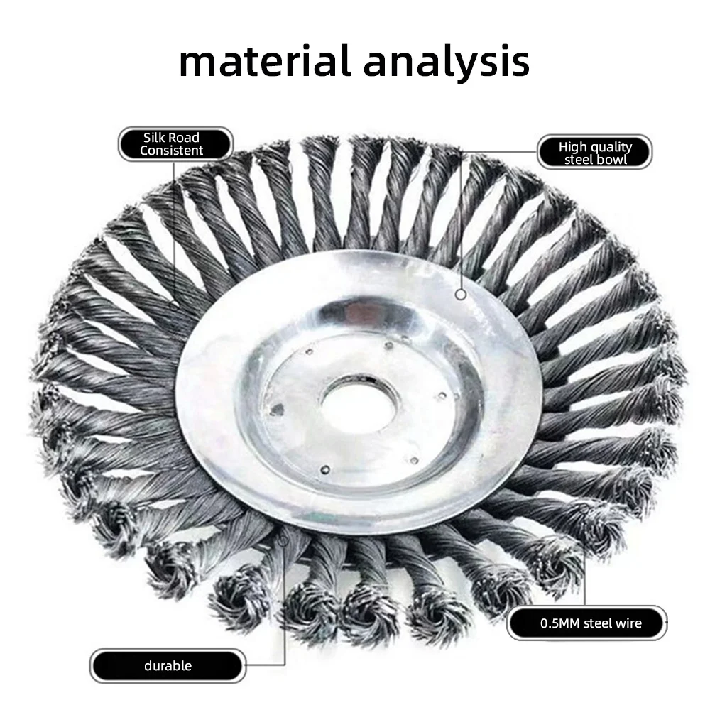 6/8 дюймов стальная проволока триммер головка газонокосилка витая колесо