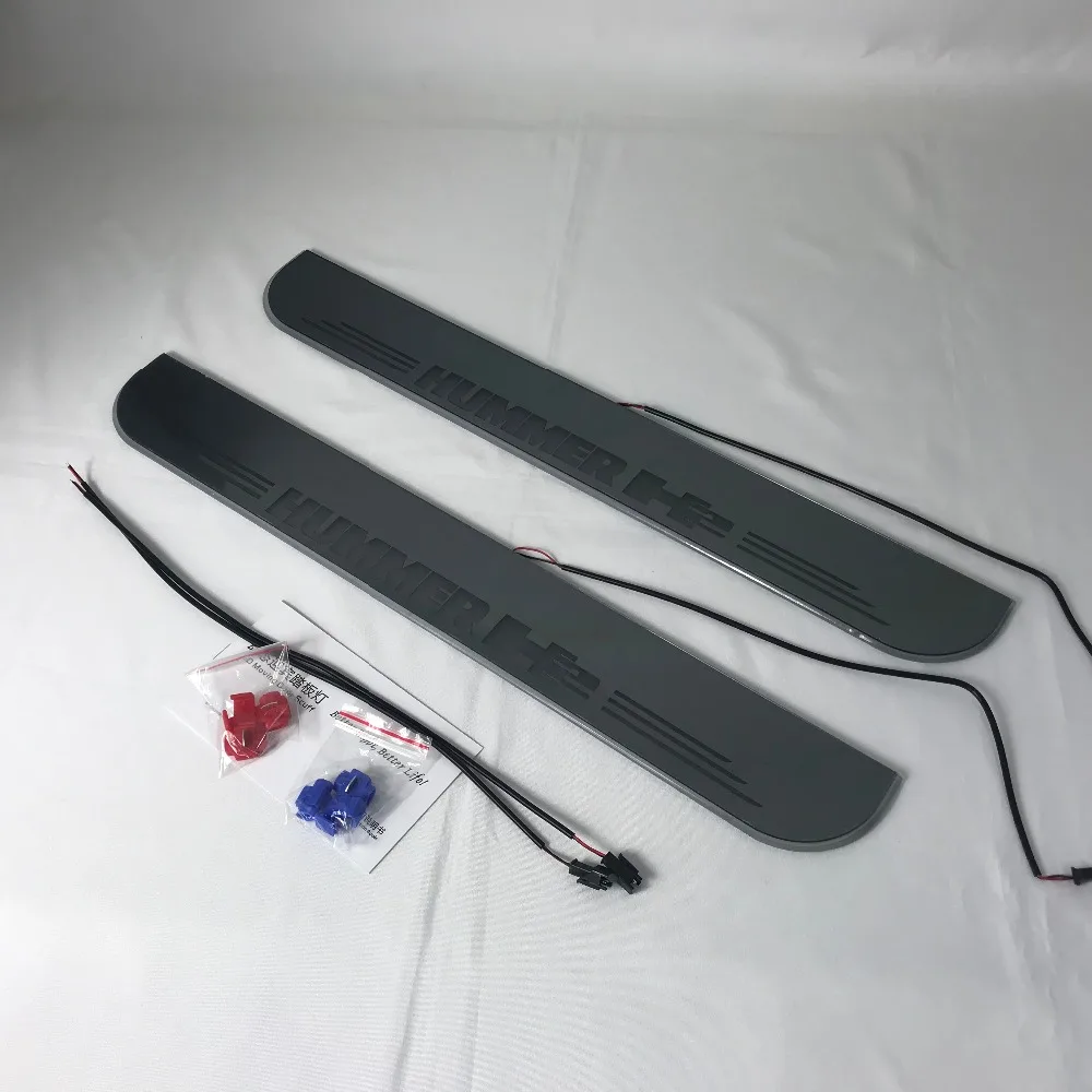 eOsuns led moving door scuff for hummer h2 dynamic door sill plate flat lining overlay Flowing/still light
eOsuns led moving door scuff for hummer h2 dynamic door sill plate flat lining overlay Flowing/still light