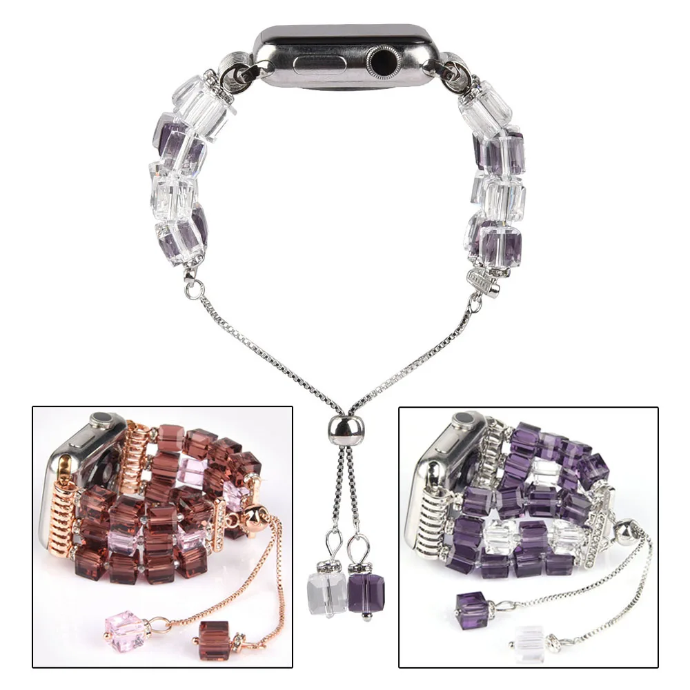 Beaded Strap for Apple Watch Bands 44mm 42mm 40mm 38mm Bracelet Women Watchband for iWatch SE Series 6 5 4 3 2 1 Fashion
Beaded Strap for Apple Watch Bands 44mm 42mm 40mm 38mm Bracelet Women Watchband for iWatch SE Series 6 5 4 3 2 1 Fashion