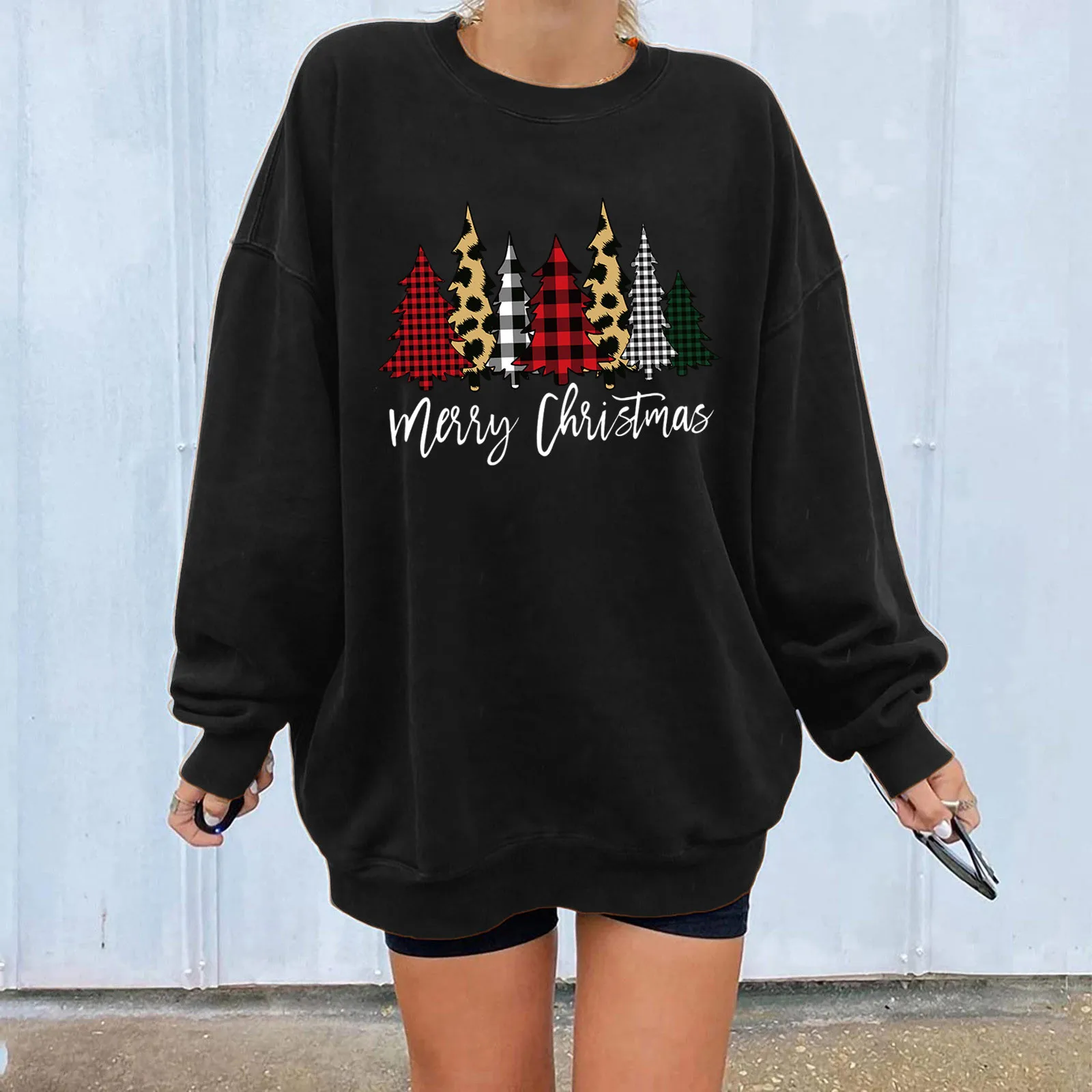 Women Sweatshirt Loose Christmas Crewneck Long Sleeve Casual Basic Pullover Top Толстовка С Капюшоном И Длинными Рукавами
Women Sweatshirt Loose Christmas Crewneck Long Sleeve Casual Basic Pullover Top Толстовка С Капюшоном И Длинными Рукавами