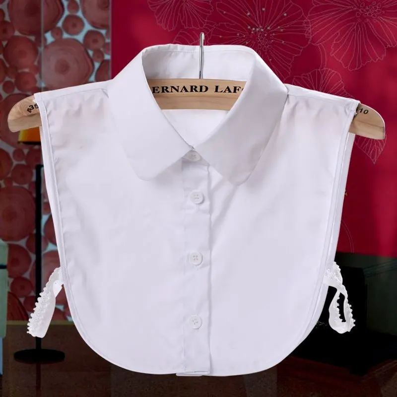 

Front Tie Fake Collar Women Detachable Collars Christmas False Shirt Collar Stays Clothes Accessories