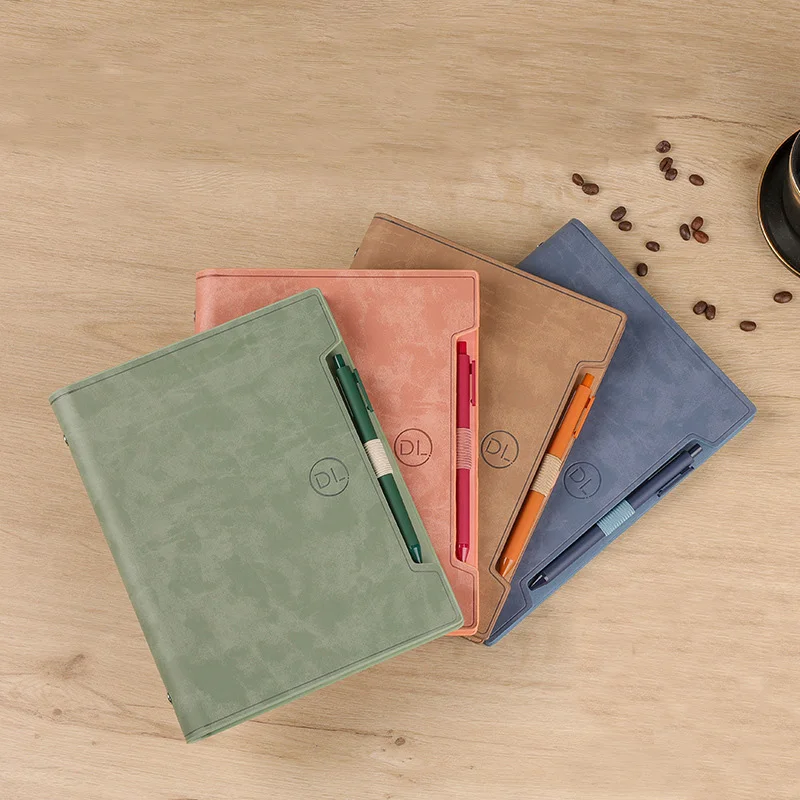 Diary A5 Binder Noteboo and Journal with Rings Office Notepad Line Agenda Planner Stationery Organizer Spiral Note Book Supplies |