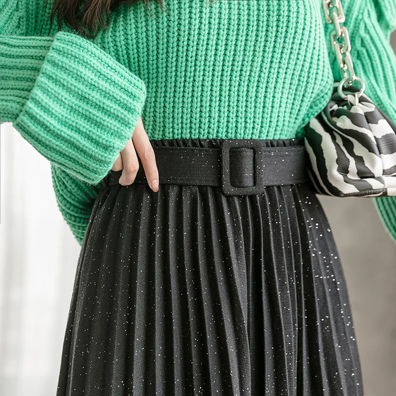 2020 Autumn & Winter New Elastic High Waist Slim Simple Casual All-match Women A-line Knitted Long Skirt With Belt Free Shipping
2020 Autumn & Winter New Elastic High Waist Slim Simple Casual All-match Women A-line Knitted Long Skirt With Belt Free Shipping