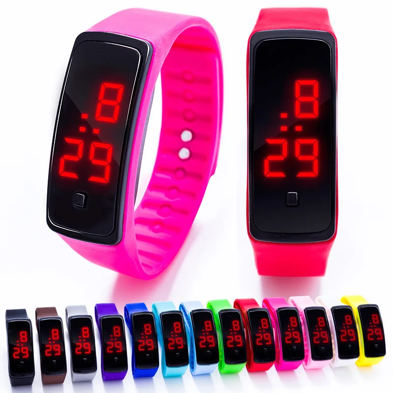 Fashion LED watch boys girls kids children students sport digital watch new mens womens silicone Running watches bayan kol saati
Fashion LED watch boys girls kids children students sport digital watch new mens womens silicone Running watches bayan kol saati