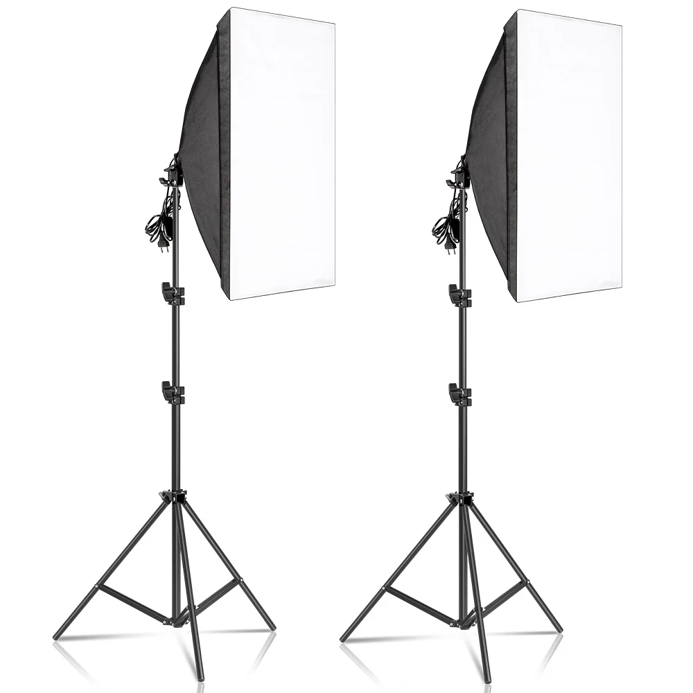 50x70CM Photography Softbox Lighting Kits Professional Continuous Light System Equipment For Photo Studio
50x70CM Photography Softbox Lighting Kits Professional Continuous Light System Equipment For Photo Studio