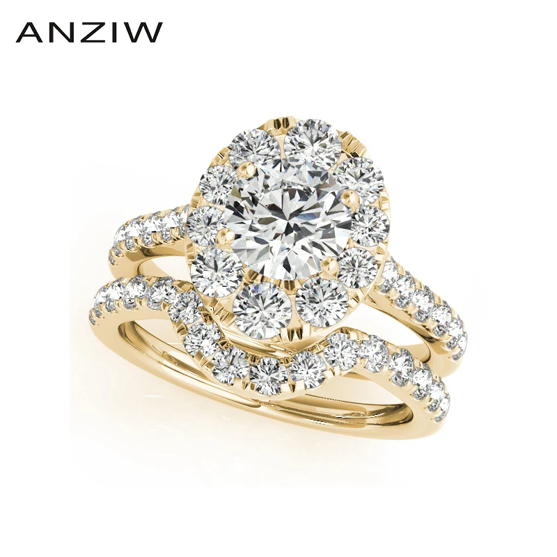 Женское кольцо для помолвки ANZIW ювелирное изделие из стерлингового серебра 925