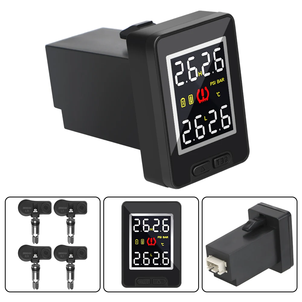 4Pcs External Internal Sensor Car TPMS Tire Pressure Monitor System Save Fuel Temperature Real-time Monitoring for Toyota
4Pcs External Internal Sensor Car TPMS Tire Pressure Monitor System Save Fuel Temperature Real-time Monitoring for Toyota
